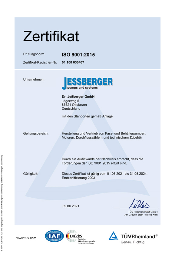JESSBERGER Zertifikate